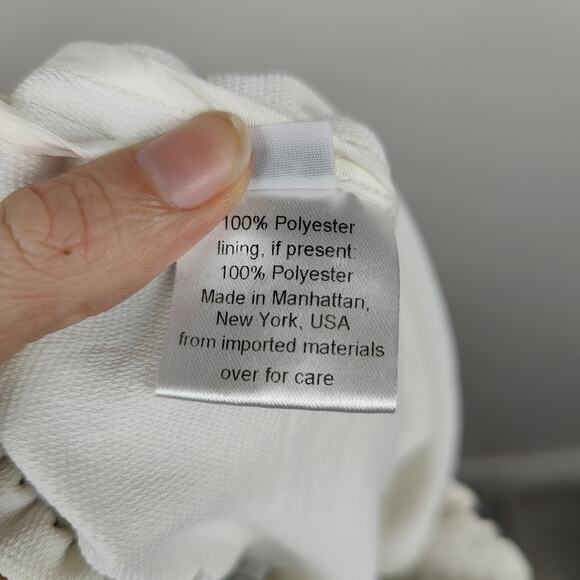 Rachel Comey Monterey Pants Womens 2 White Pull On Wide Leg Crepe Relaxed Preppy - Picture 10 of 12